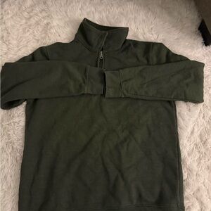 Men's Green Half-Zip Sweater